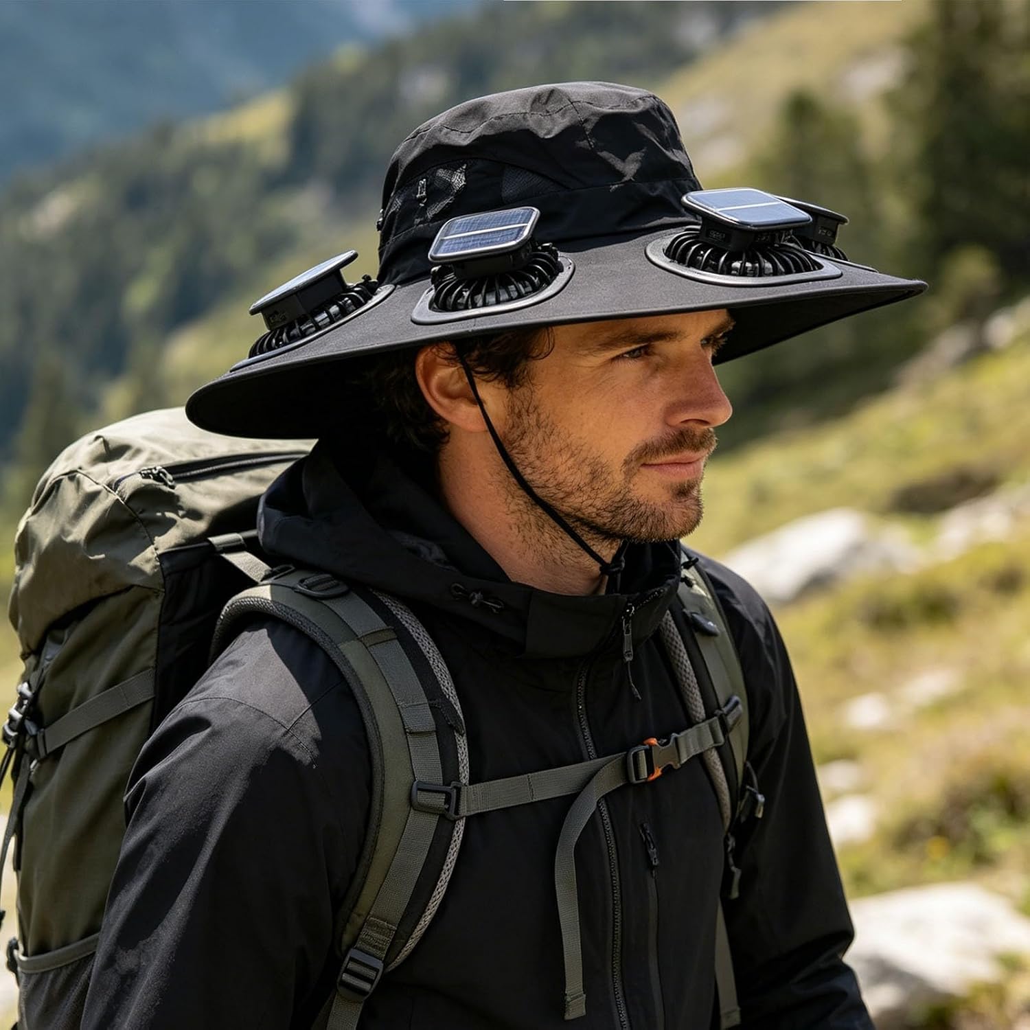 Outdoor Camping Fans - Летняя кепка-козырек с 6 вентиляторами 2026