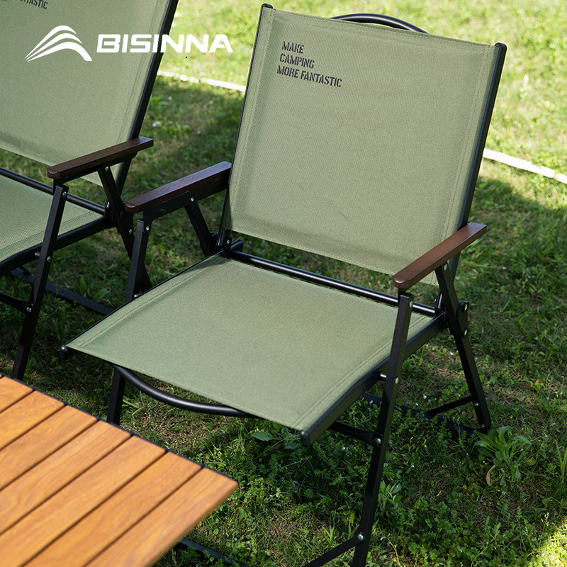 Outdoor Camping Table And Chairs - Складной стул для кемпинга BISINNA, портативный