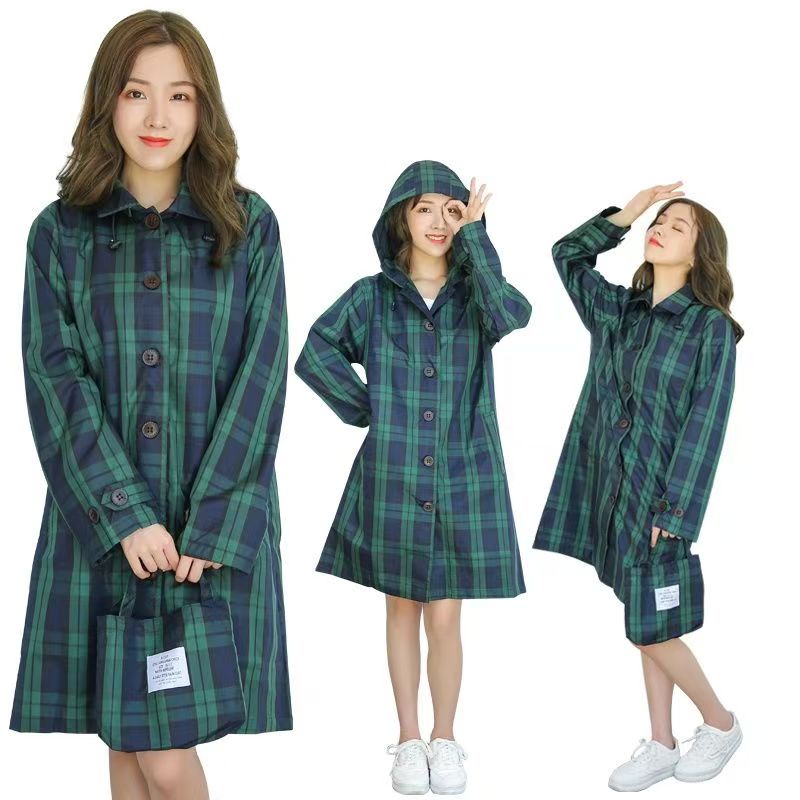 Camping Rain Poncho - Женский легкий дождевик, пончо, водонепроницаемый зеленый