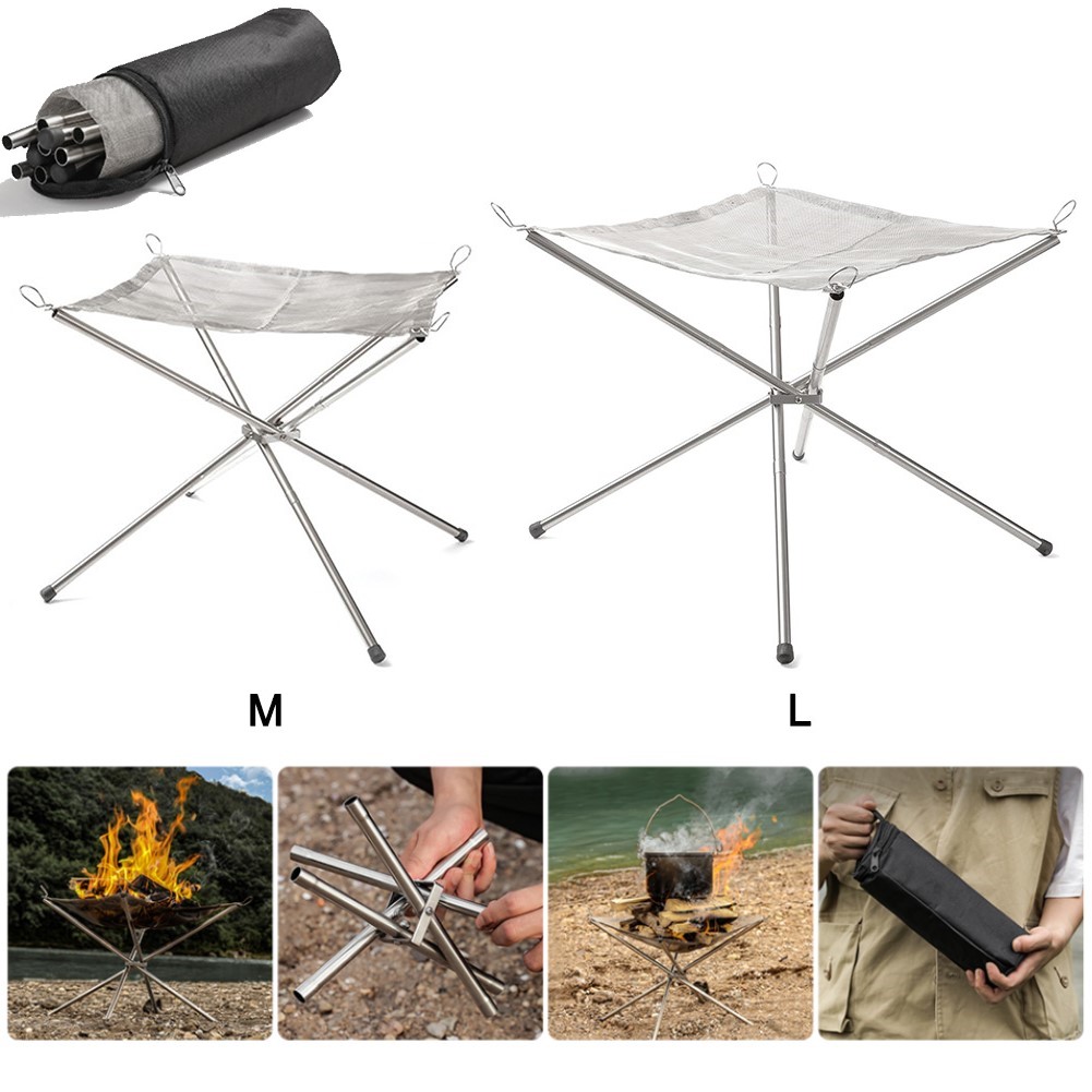 Outdoor Camping Fire Pit - Портативная подставка для кемпинга, складная подставка