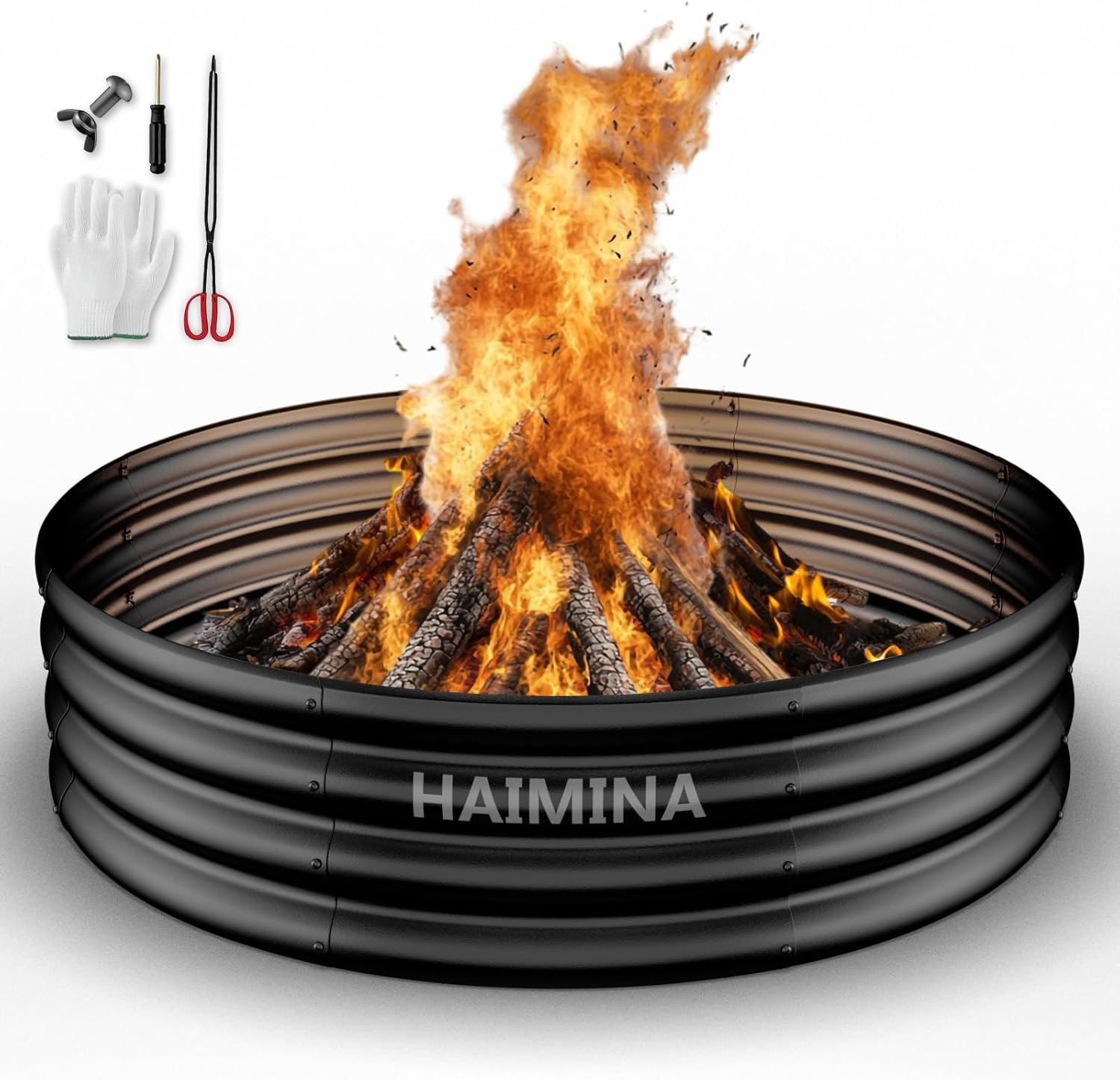 Outdoor Camping Fire Pit - Кольцо для костровой чаши 36 дюймов,