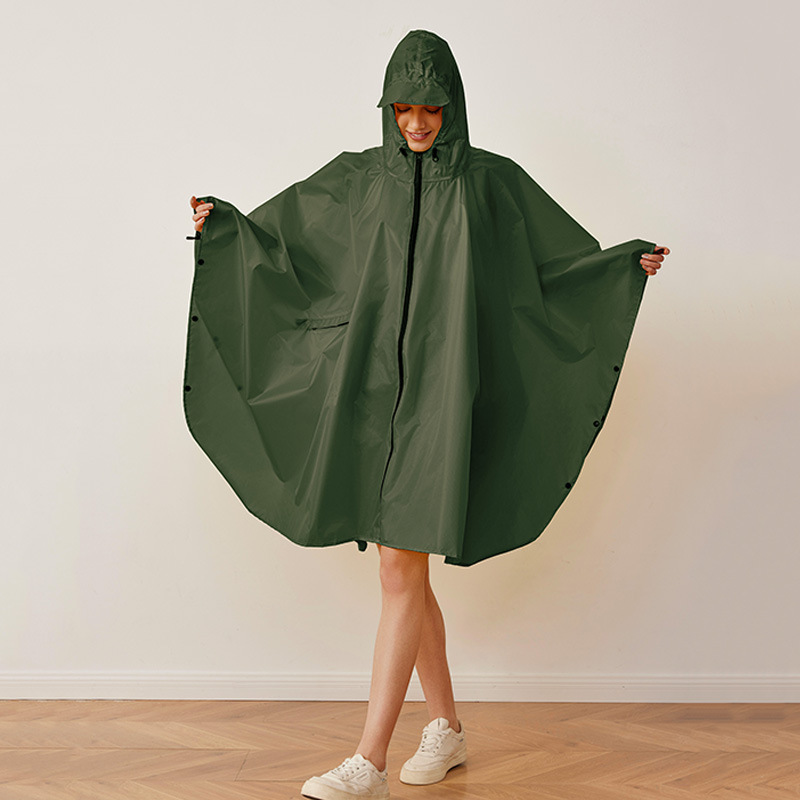 Camping Rain Poncho - Женский дышащий плащ, легкий дождевик, пончо,