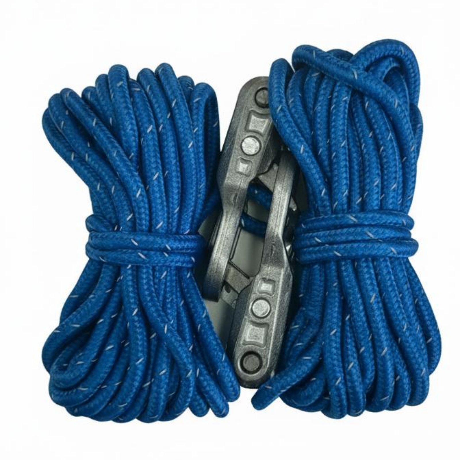 Camping Rope - Металлический фиксатор шнура с карабином, натяжитель