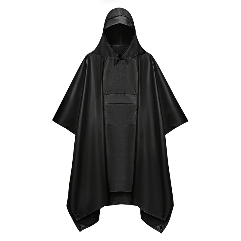 Camping Rain Poncho - Многофункциональный тактический дождевик 3 в 1,