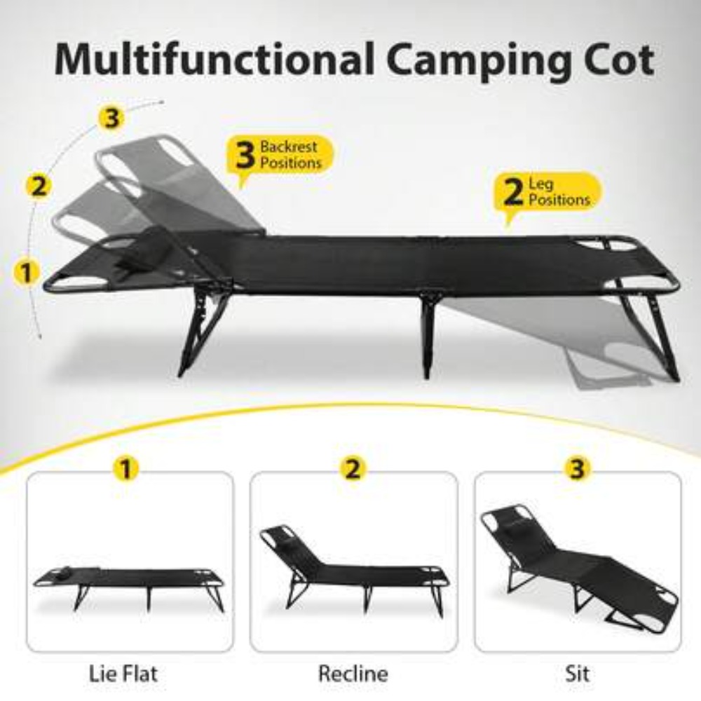 Прочная складная походная кров – обзор и цена Outdoor Camping Cot