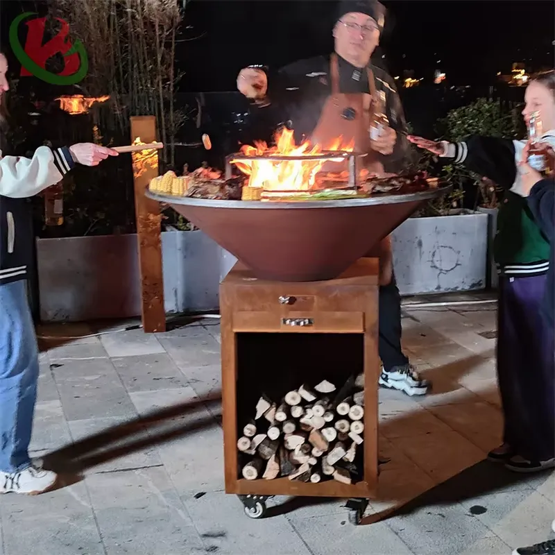 80-сантиметровая портативная ж – обзор и цена Outdoor Camping Fire Pit