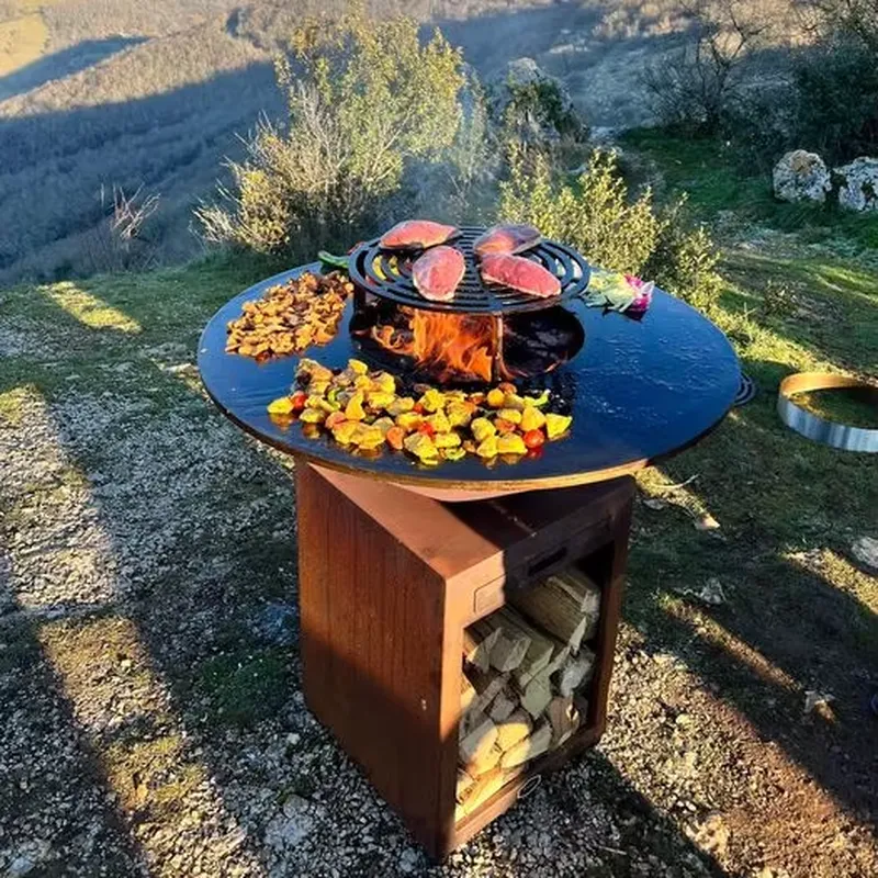 80-сантиметровая портативная ж – обзор и цена Outdoor Camping Fire Pit
