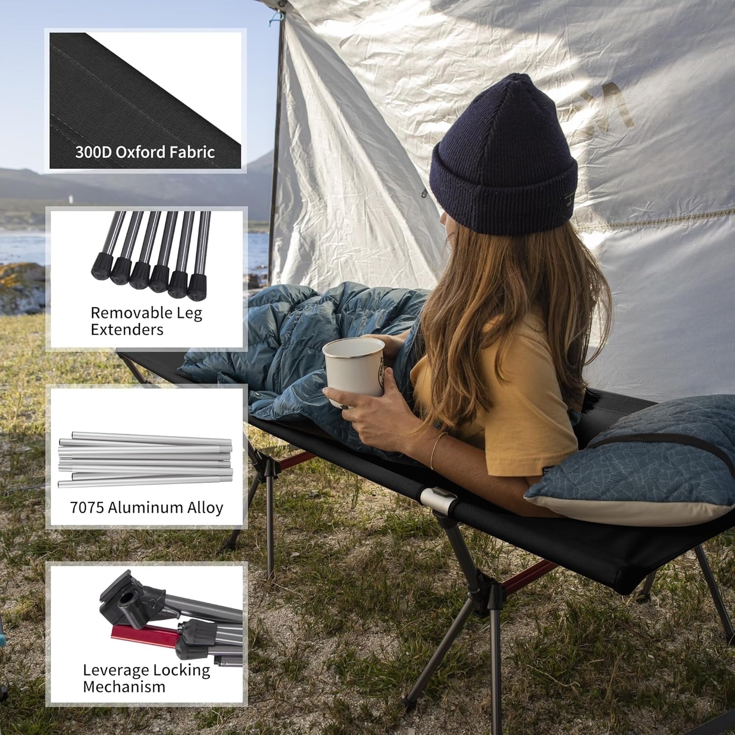 Раскладная походная кровать Na – обзор и цена Outdoor Camping Cot