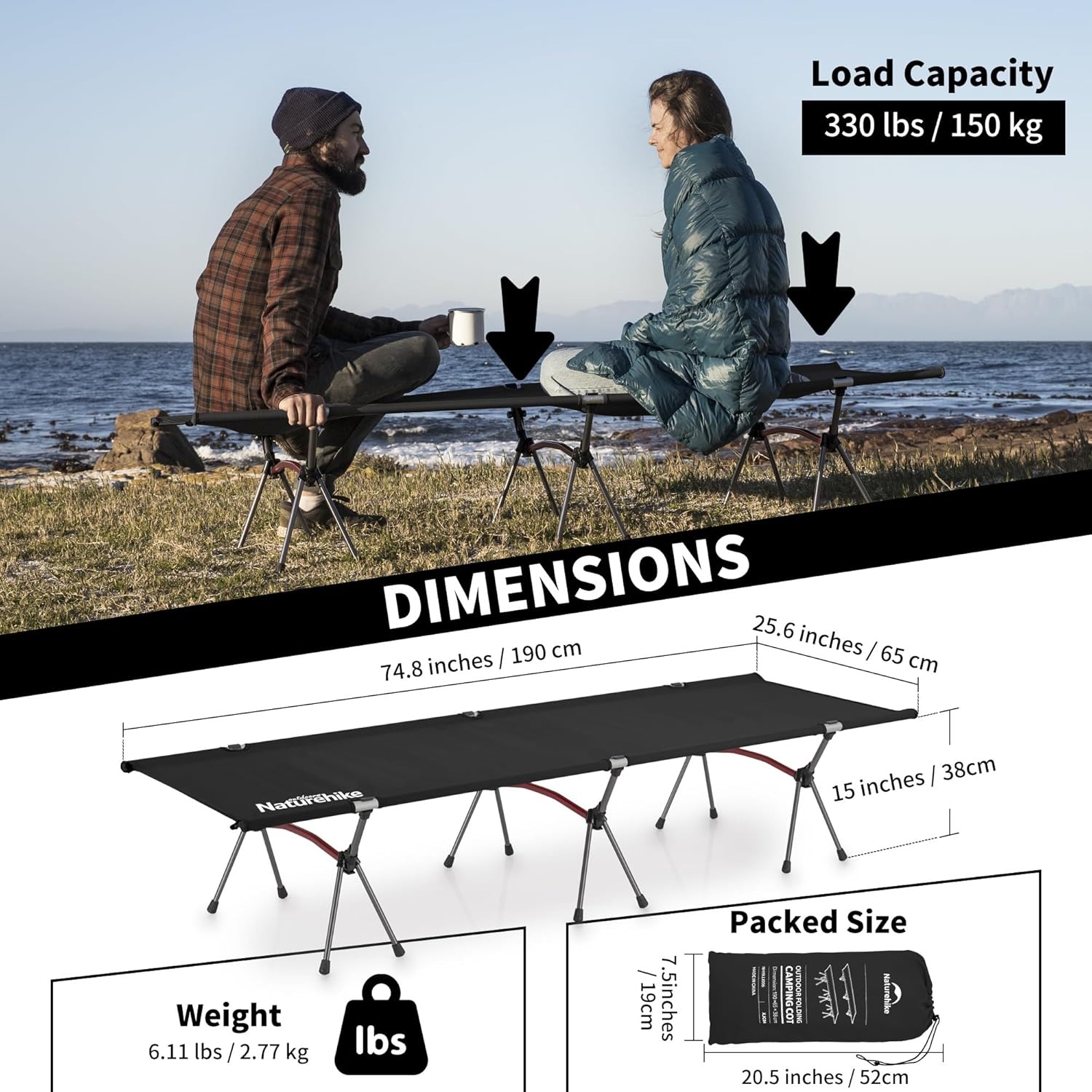 Раскладная походная кровать Na – обзор и цена Outdoor Camping Cot