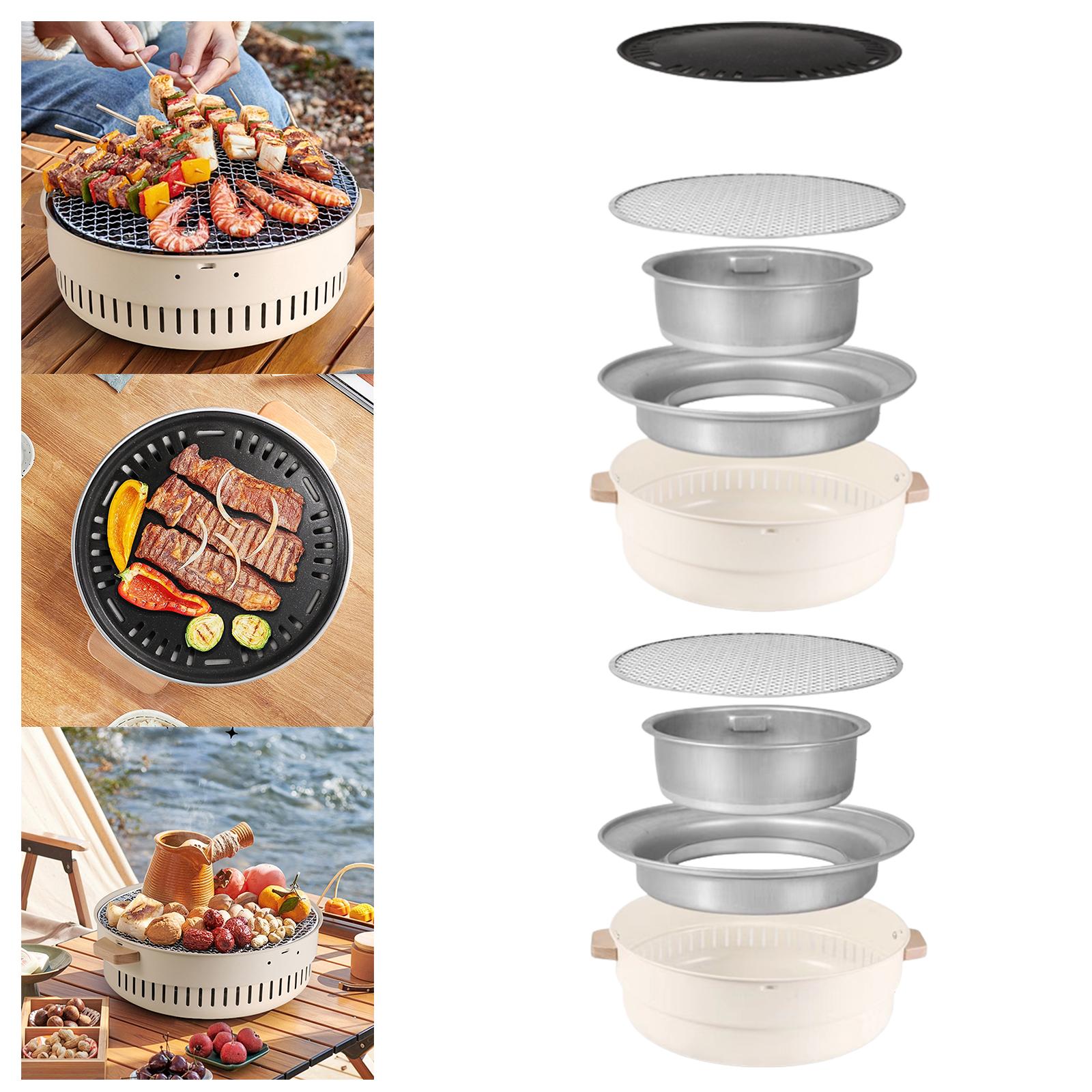 Компактный угольный гриль для  – обзор и цена Outdoor Camping Fire Pit