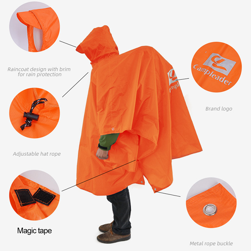 3 в 1, уличный плащ с капюшоно – обзор и цена Camping Rain Poncho