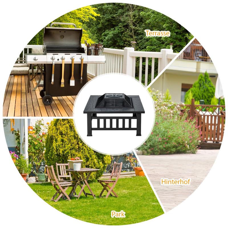 32-дюймовый квадратный уличный – обзор и цена Outdoor Camping Fire Pit