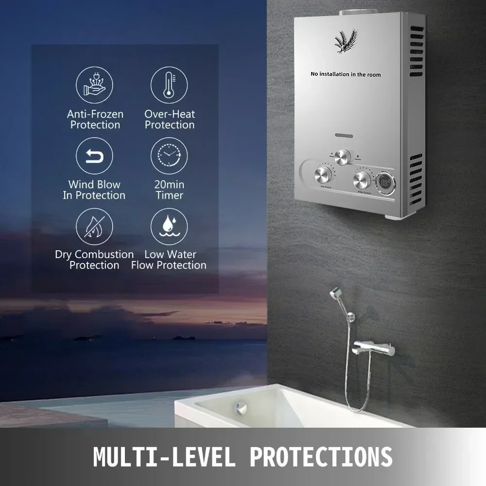 SIHAO 12L 16L 18L GPM LPG Газ  – обзор и цена Outdoor Camping Bathroom