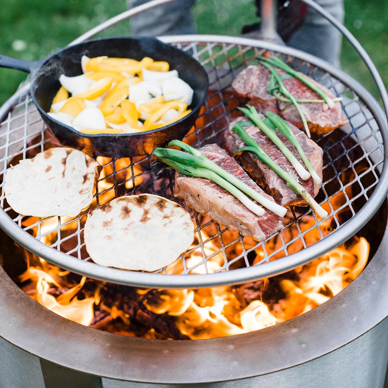 24-дюймовая решетка для пригот – обзор и цена Outdoor Camping Fire Pit