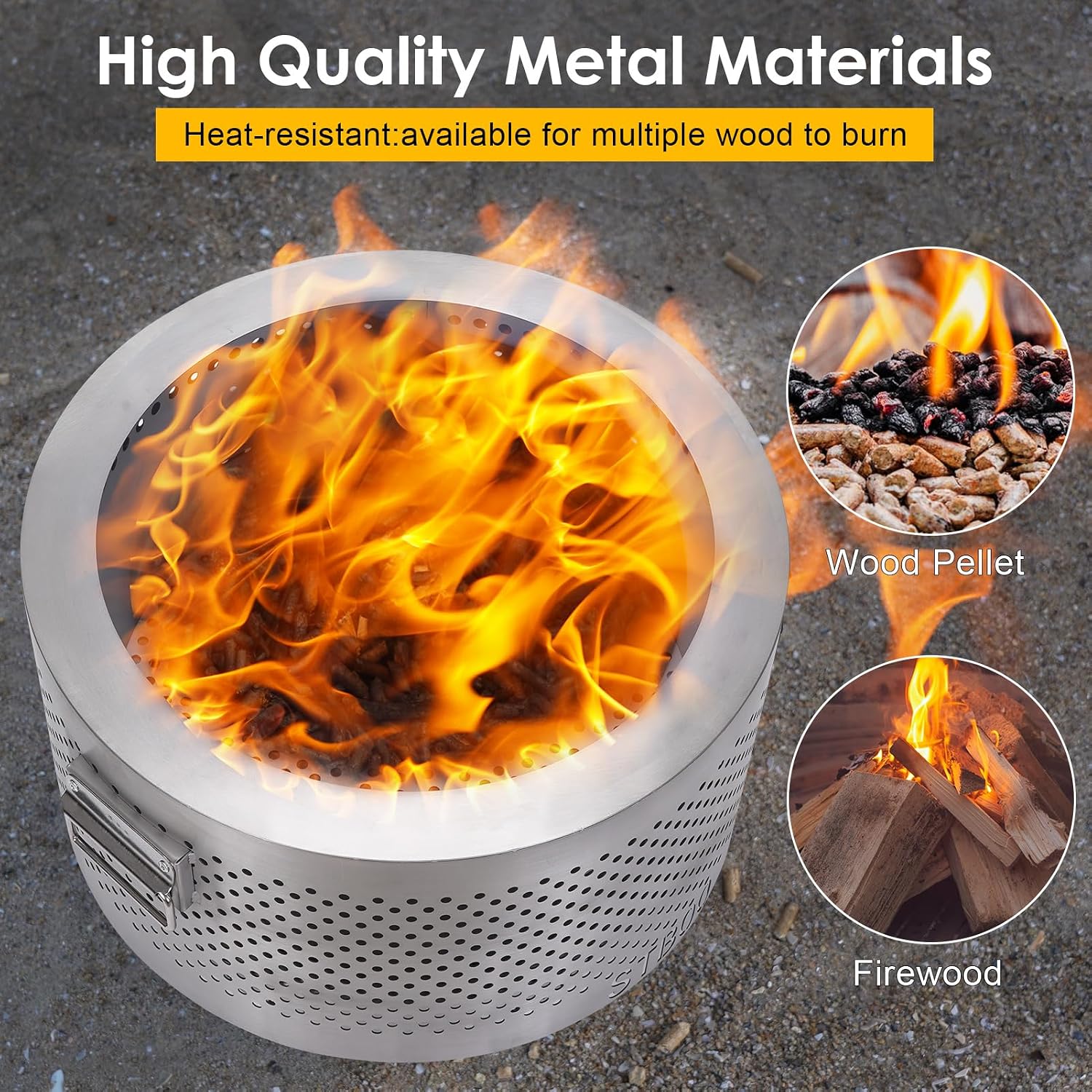 20-дюймовое большое костровое  – обзор и цена Outdoor Camping Fire Pit