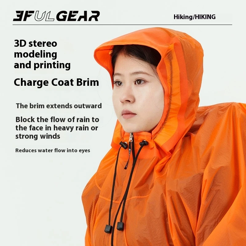 3F UL GEAR Плащ на молнии 15D  – обзор и цена Camping Rain Poncho