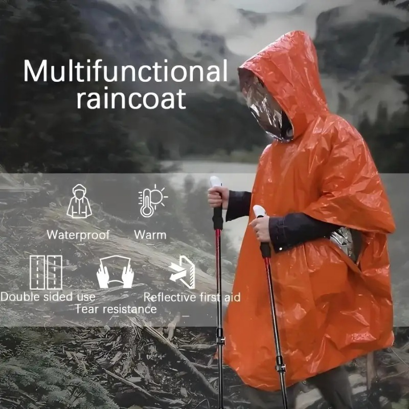 Многофункциональный дождевик-п – обзор и цена Camping Rain Poncho