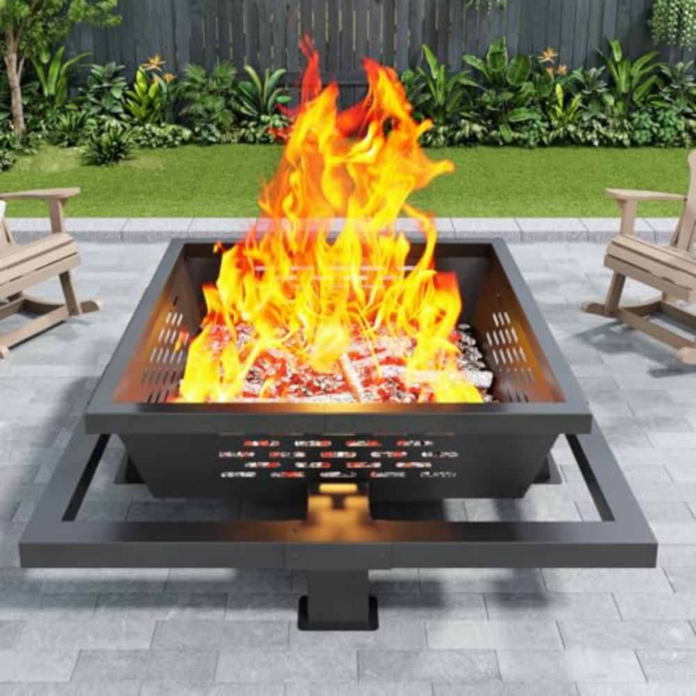 Большой квадратный костровой я – обзор и цена Outdoor Camping Fire Pit