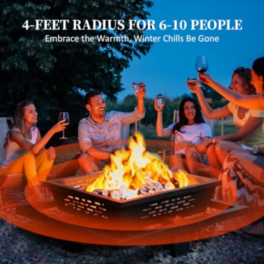 Большой квадратный костровой я – обзор и цена Outdoor Camping Fire Pit
