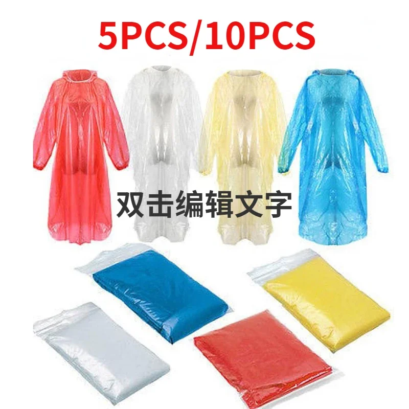 5/10 шт. одноразовый плащ для  – обзор и цена Camping Rain Poncho