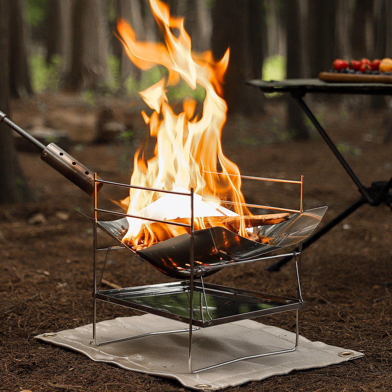 Дровяная походная печь, портат – обзор и цена Outdoor Camping Fire Pit